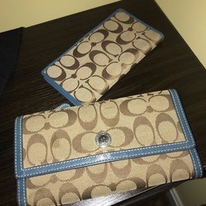 Coach wallet and checkbook holder